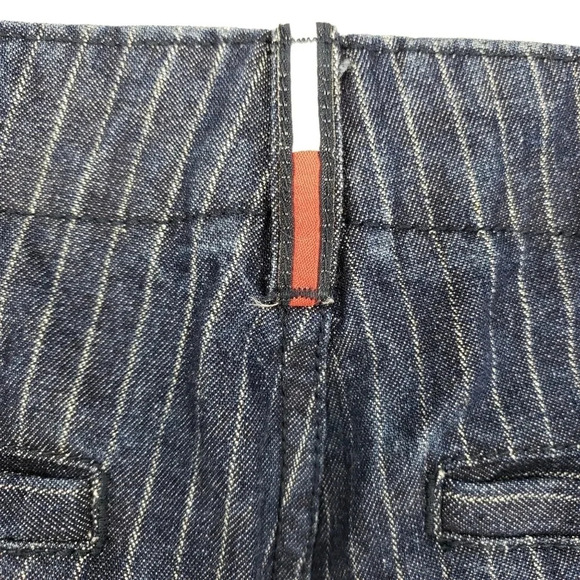Vintage Y2K Tommy Hilfiger Flare Jeans Striped Dark Wash High Rise Denim - Picture 6 of 9